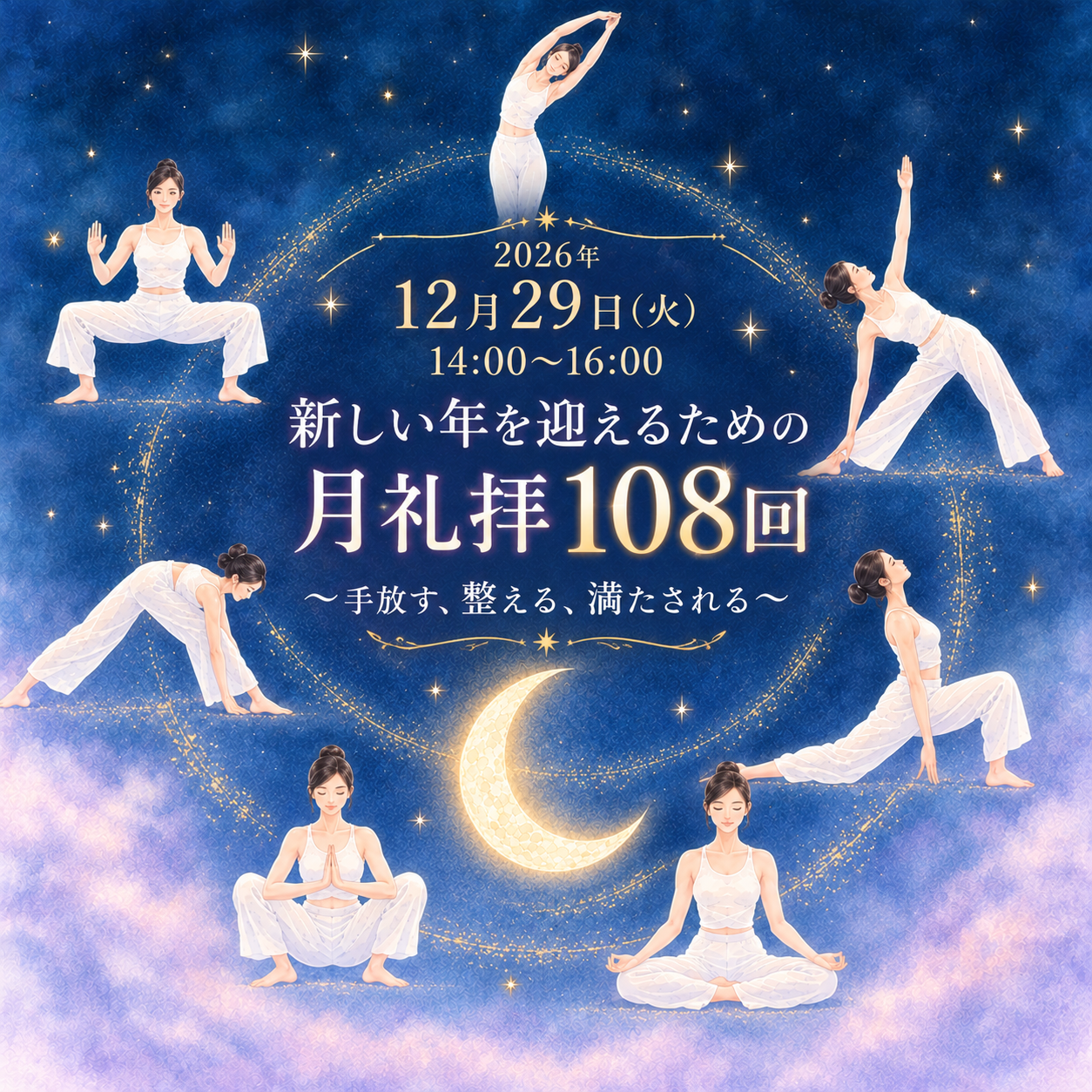 新しい年を迎えるための月礼拝108回 〜手放す、整える、満たされる〜