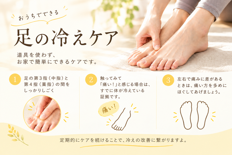 おうちでできる 足の冷えケア